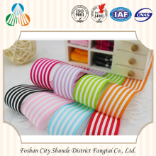 25mm wholesale custom stripe printed satin ribbon