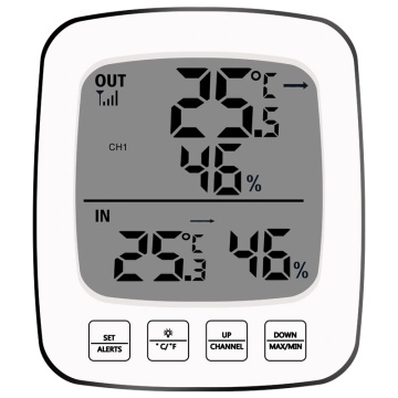 100 Meter digitales Thermometer-Hygrometer für den Innen- und Außenbereich