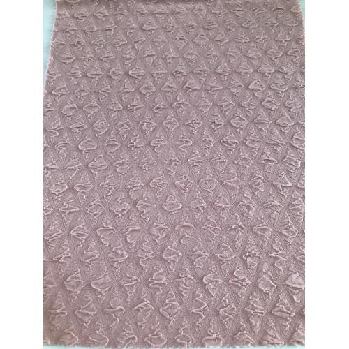 Fabric de ampolla y alivio Crochet Jacquard Knitted