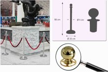Chromed Crowd Control Stanchions