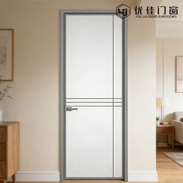 Frosted Glass Aluminum Door