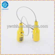Beer bottle shape combination cable lock nice promotional gift lock