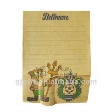 2015 custom printed promotional paper scratch note pad