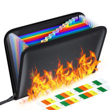 Water Resistant Fireproof Document Bag Organizer with Zipper