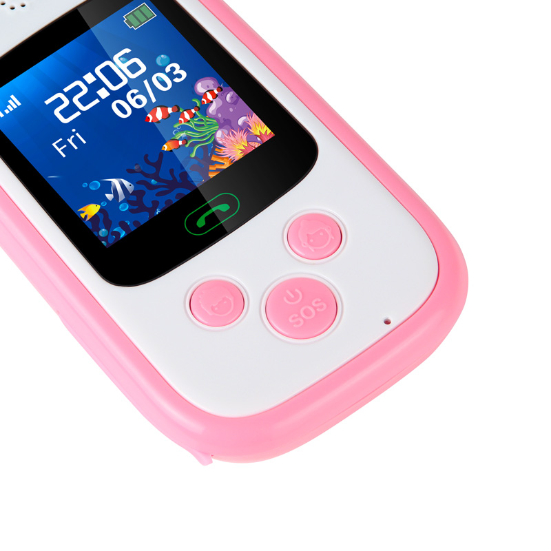 UNIWA KM1 1.44 Inch Touch Screen Kids Mobilephone with SOS GPS Tracking Function Cute Small Child Safety SOS Phone