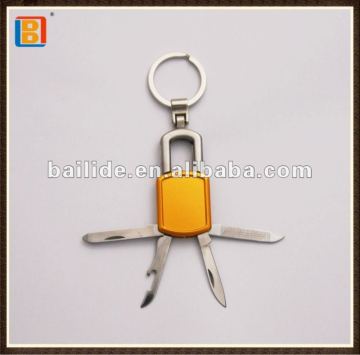 Special Design Pocket Gift Keychain Knife With Aluminum Handle