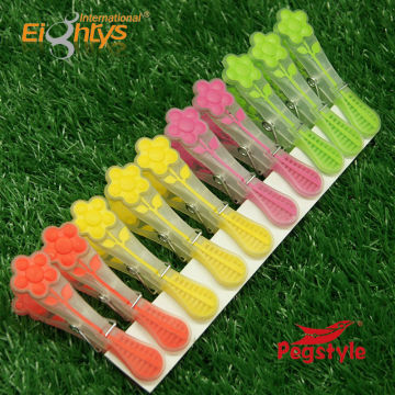 high quality Bi-material plastic spring clip