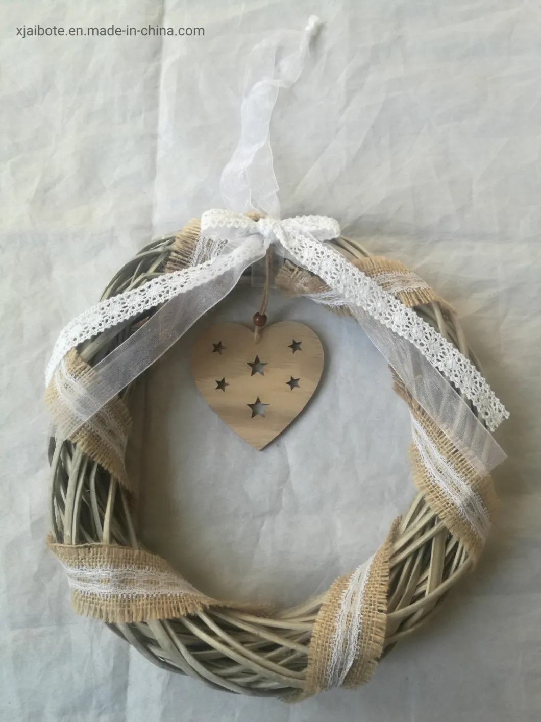 Customized Heart-Shaped Wicker Home Ornaments