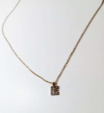 Fashion Necklace, Brass Pendant Necklace, PT8196