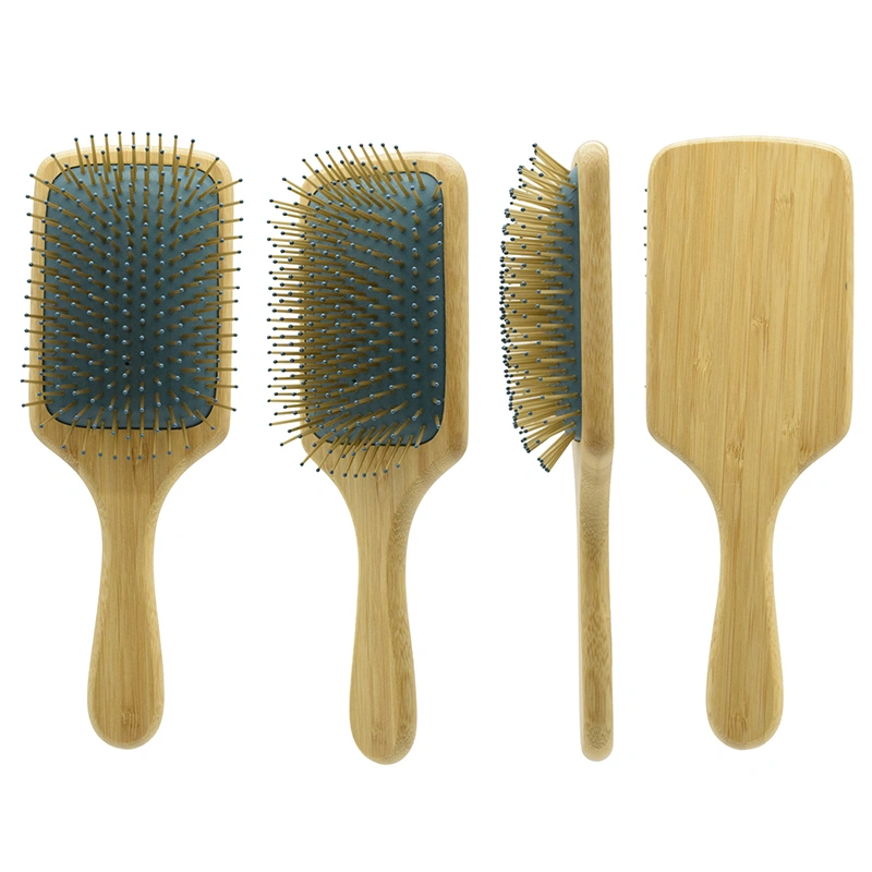 Hair Brush Hair Comb Massage Brush Professional Wooden Bristle Paddle Wood Handle Hair Brush