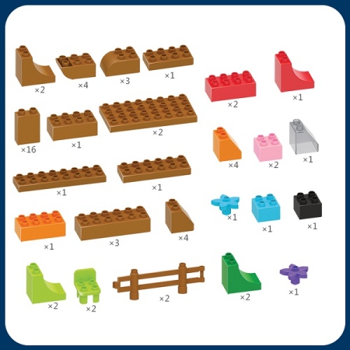 Plastic Educational Christmas Building Blocks