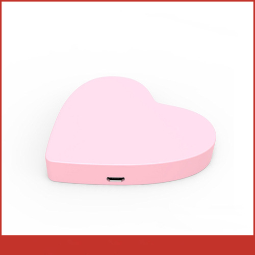 Caricatore Bluetooth wireless personalizzato a forma di cuore