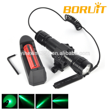 Factory Green LED Gunting Flashlight / Green LED Flashlight for Hunting