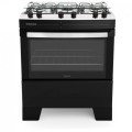 Floor Gas Cooker Black Oven