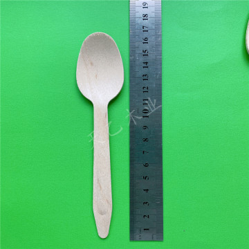 Disposable wooden cultery wooden spoons 165mm strengthen
