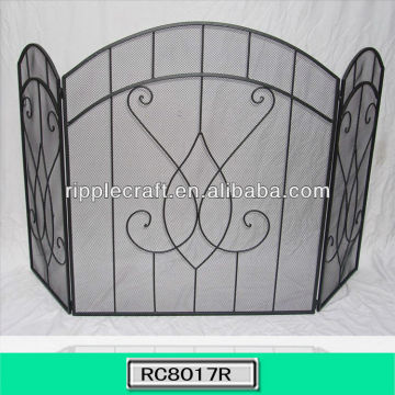 Iron Foldable Fireplace Screen