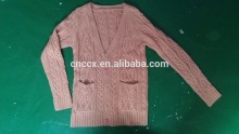 15JW0312 cheap price man jaquard cardigan sweater