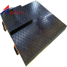 Customized Nonslip UHMWPE Plastic Pads for Truck and Crane Outrigger