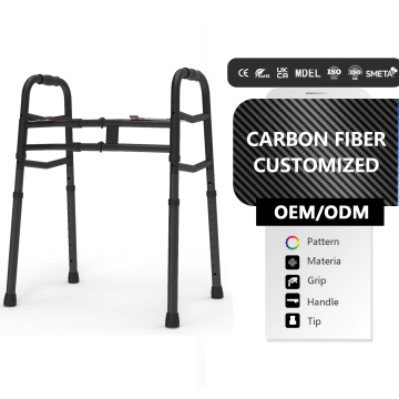 Lightweight Leather Soft Seat Walker with Wheels