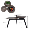 Wooden Table Modern Furniture 3- Legs Side Table