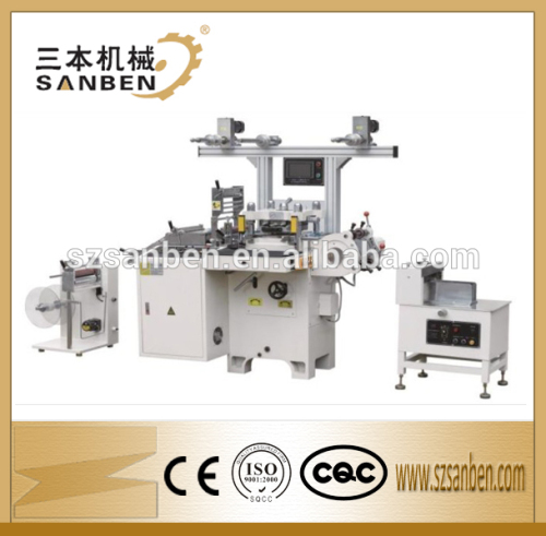 SBM-320 Self Adhesive label die cutting machine for roll materials, flatbed die cutting machine with high speed