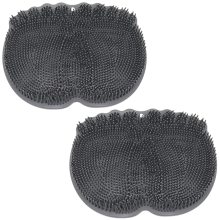 Black Feet Shape Silicone Foot Massager Scrubber Cleaner for American Hot Sale