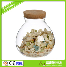 Round Glass Storage Bottles/Glass Material Storage Jars, Glass Spice Jars, Vintage Storage Bottle