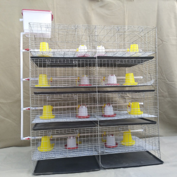 Philippines Hot Sales Galvanized Breeder Cage 3/4 Tiers for Chickens