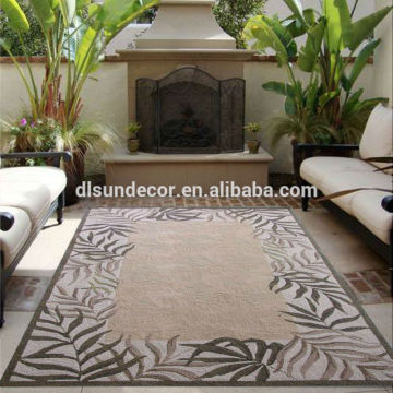 PP hand hooked outdoor carpets outdoor rugs