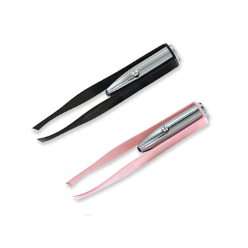 Factory Wholesale Custom Packaging Stainless Steel Tweezer With Light