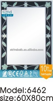 painted sliver glass mirror