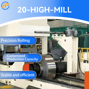 Twenty-roll rolling mill for precision rolling