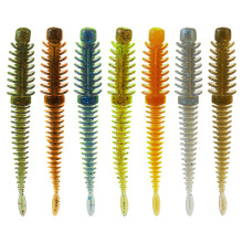 YOUME 10PCS/Bag Floating Soft Worm Lures 7.5cm Silicone Fishing Baits