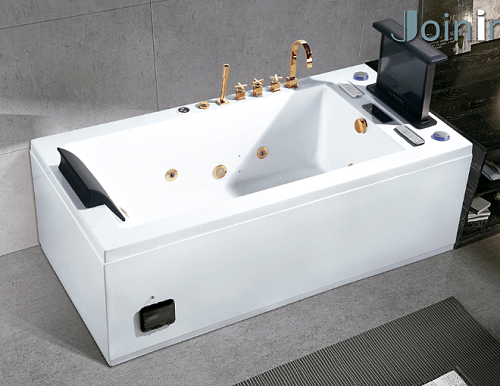 Whirlpool For Tub White Matt TV Stand Bathtub with Apron