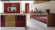 High Gloss Red Kitchen Cabinet for UK Market,Kitchen Furniture Factory