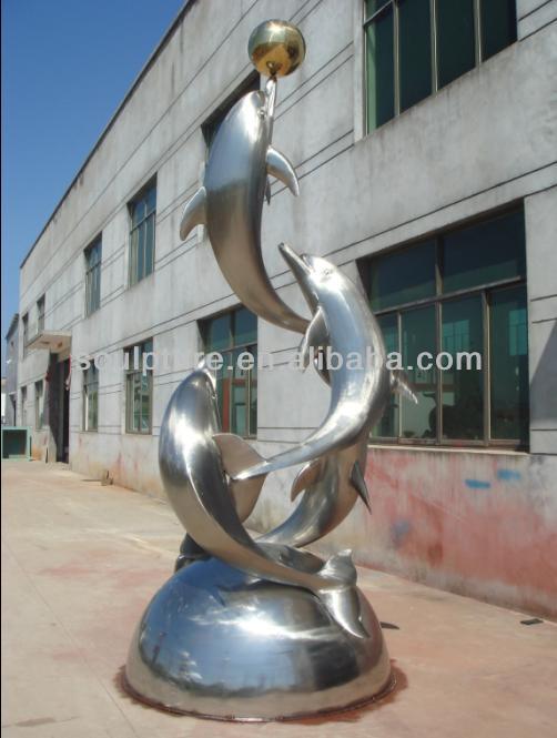 Anpassad Modern bästa säljs rostfritt stål djur Skulptur för trädgård dekoration