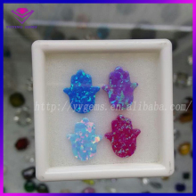 Colors Fire Opal Stone in Stock 11*13mm Hamsa Cabochons Gems Seller