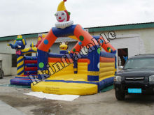high quality clown inflatable jumping castle for baby KKC-L107
