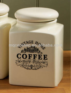 Porcelain Coffee Jar