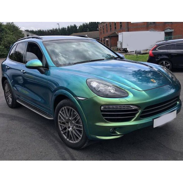 Metallic Fantasy Peacock Green Car Vinyl Wrap