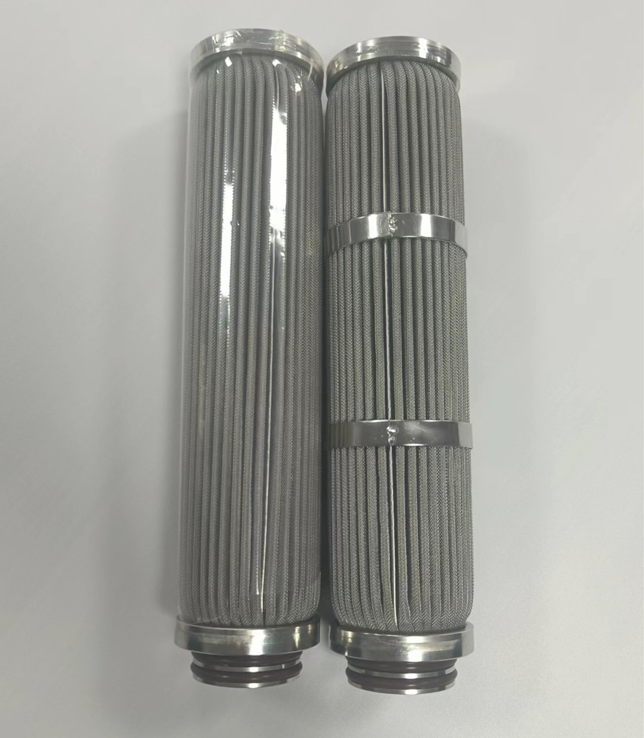SS304 sinterlenmiş fiber keçe polimer eriyik mum filtre elemanı SS304 Sintered Fiber Felt Polymer Melt Candle Filter element