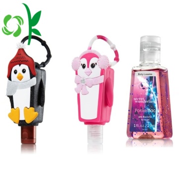 Hand Sanitizer Bottle With Hanging Silicone Holder Keychain