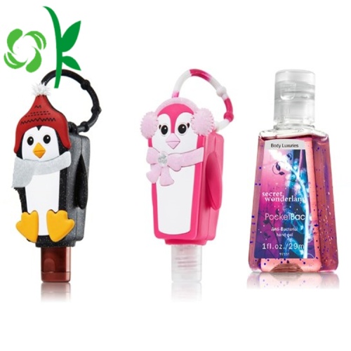 Hand Sanitizer Bottle With Wiszący Uchwyt silikonowy Keychain