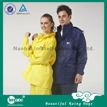 Succinct safety raincoats with reflective stripes