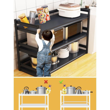 Microwave Oven Rack Thickened Iron Kitchen Shelf Racks