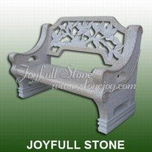 Carved Outdoor Granite Bench