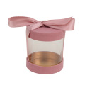 Custom Bridemaid Candy Packaging Round Transparent Gift Box