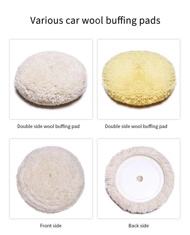 7" Buffing Pads with Hook and Loop Back for Compound