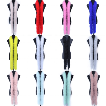 Wholesale Turkey Feather Party Boas: 50g Thick, Fluffy Marabou Feather Boas in Colorful Designs for Costumes and Decorations