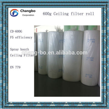 Spray paint booth Polyester air filter material/Air intake filter media/Ceiling filter